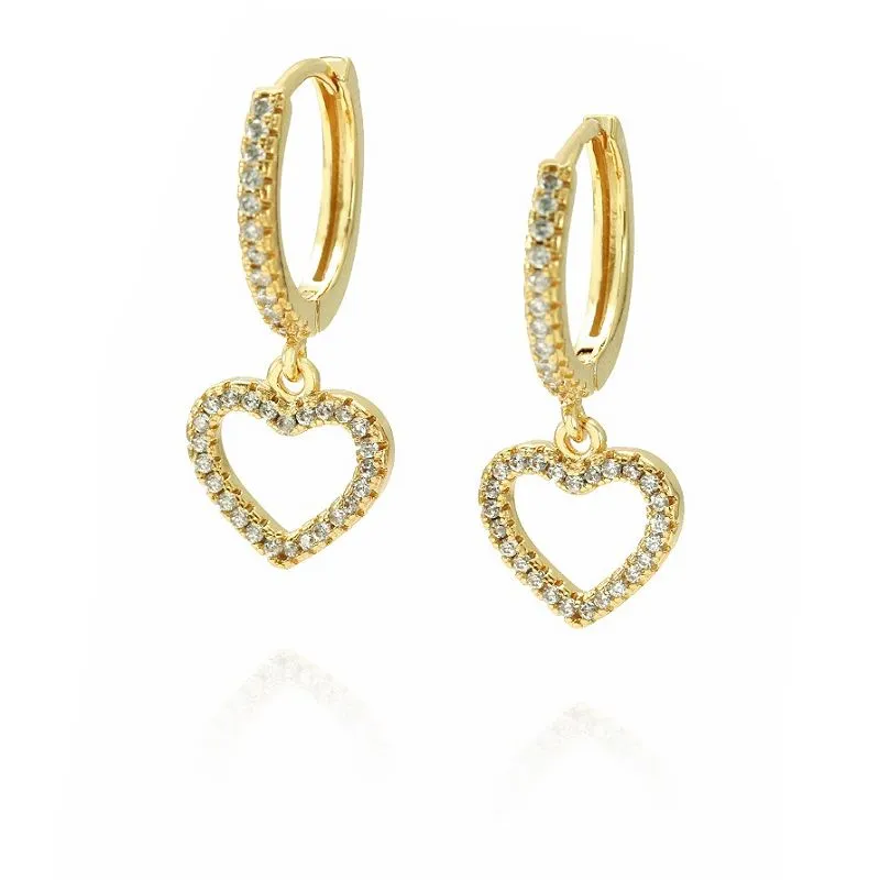 Cerceu inimă argint 925