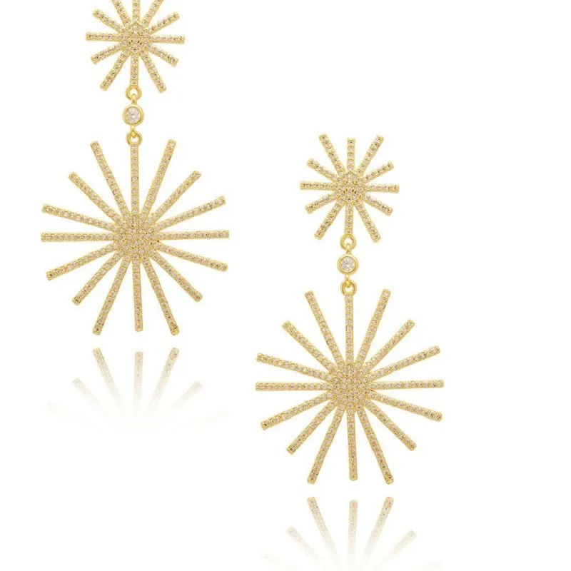 Cercel Big Micro Pave Dangle