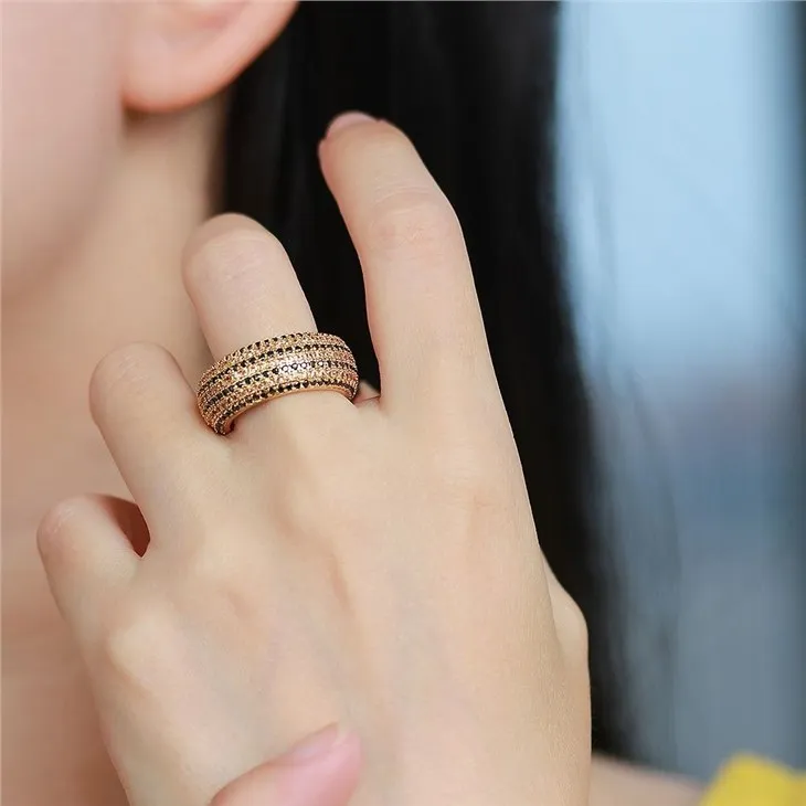 Inel clasic Cz Micro Pave