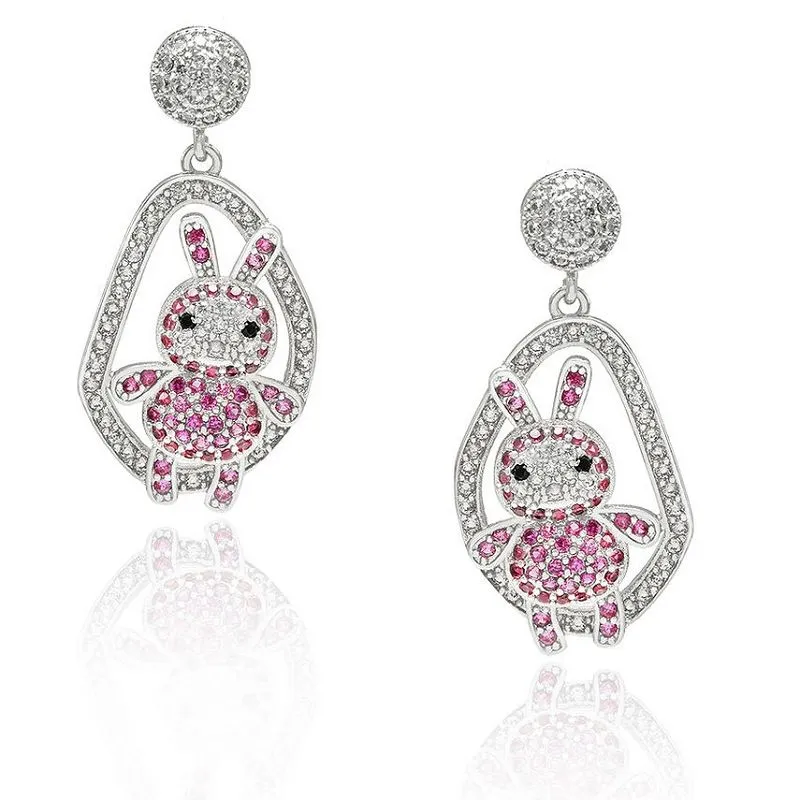 Cercel drăguț cu animale iepure