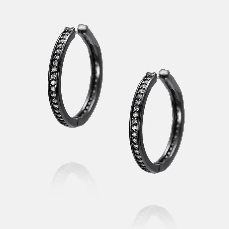 Cercel cerc placat cu hematit