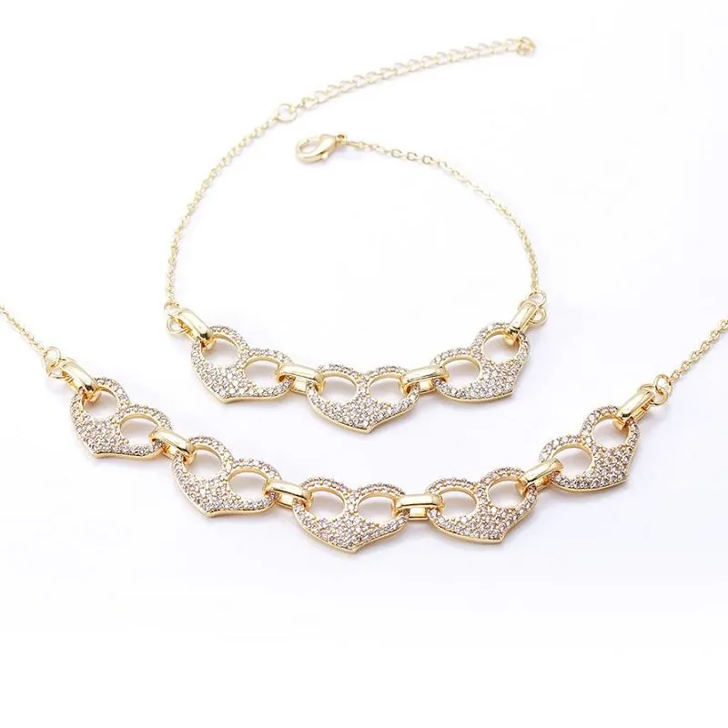 Colier Brățară Set Bijuterii Inimă