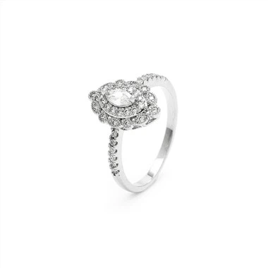 Inel din argint Sterling Marquise Zirconia