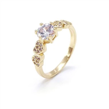 Verighetă romantică cu design argint