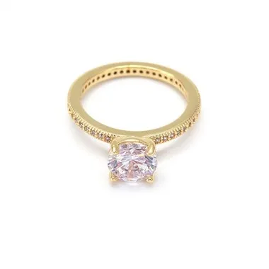 Inel de nuntă cu argint alb Cz