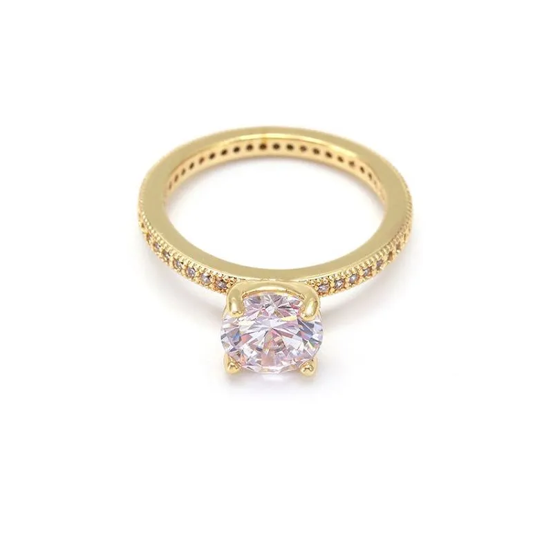 Inel de nuntă cu argint alb Cz