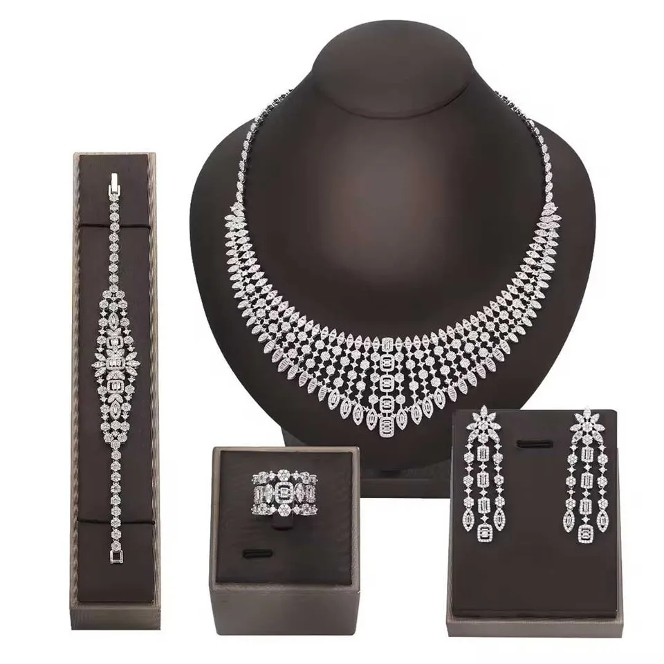 Seturi de bijuterii de nunta de cristal de lux